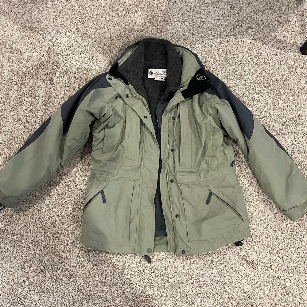 Columbia Green and Gray Jacket